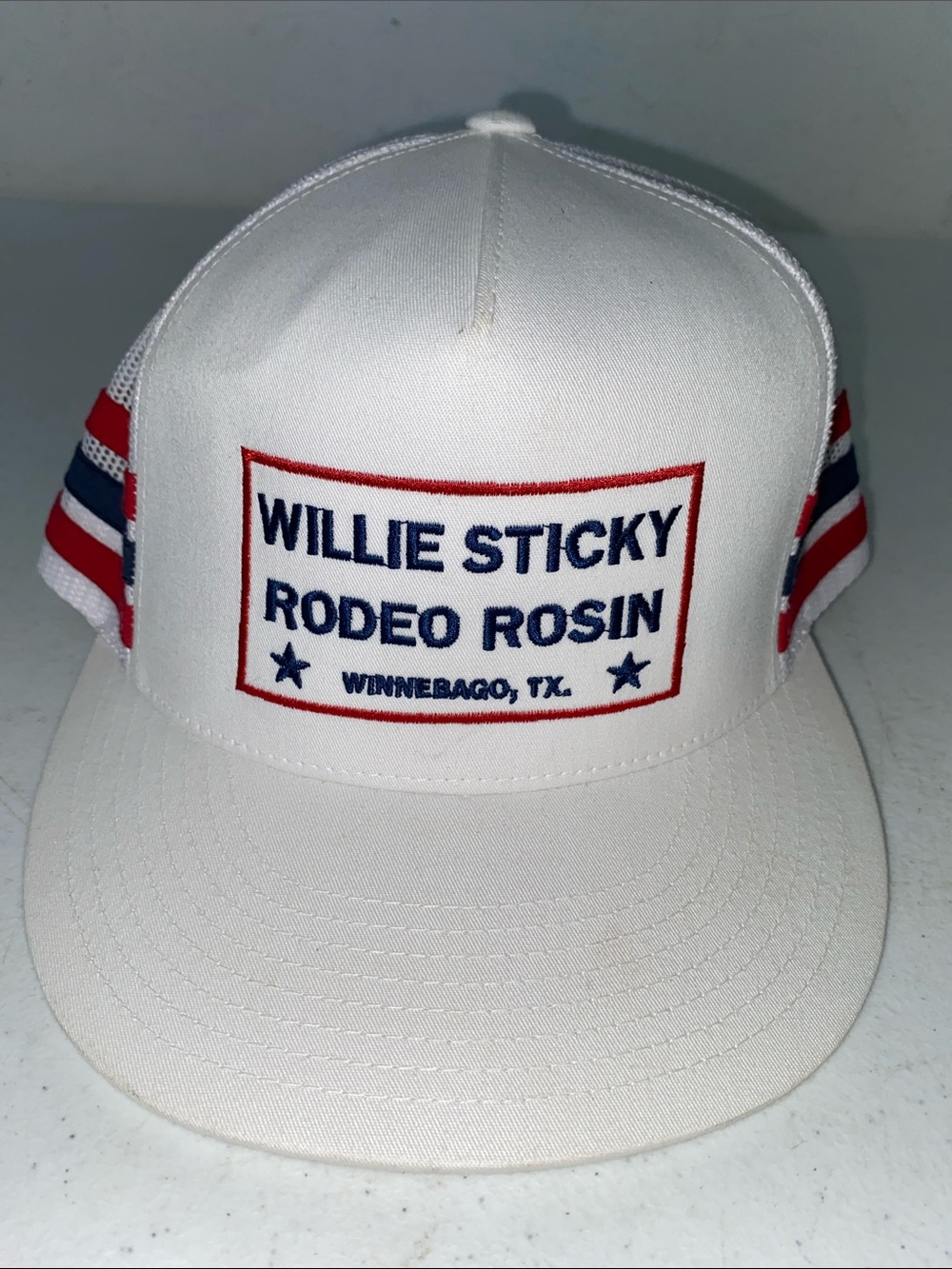 Willie Sticky Rodeo Rosin White Trucker Hat